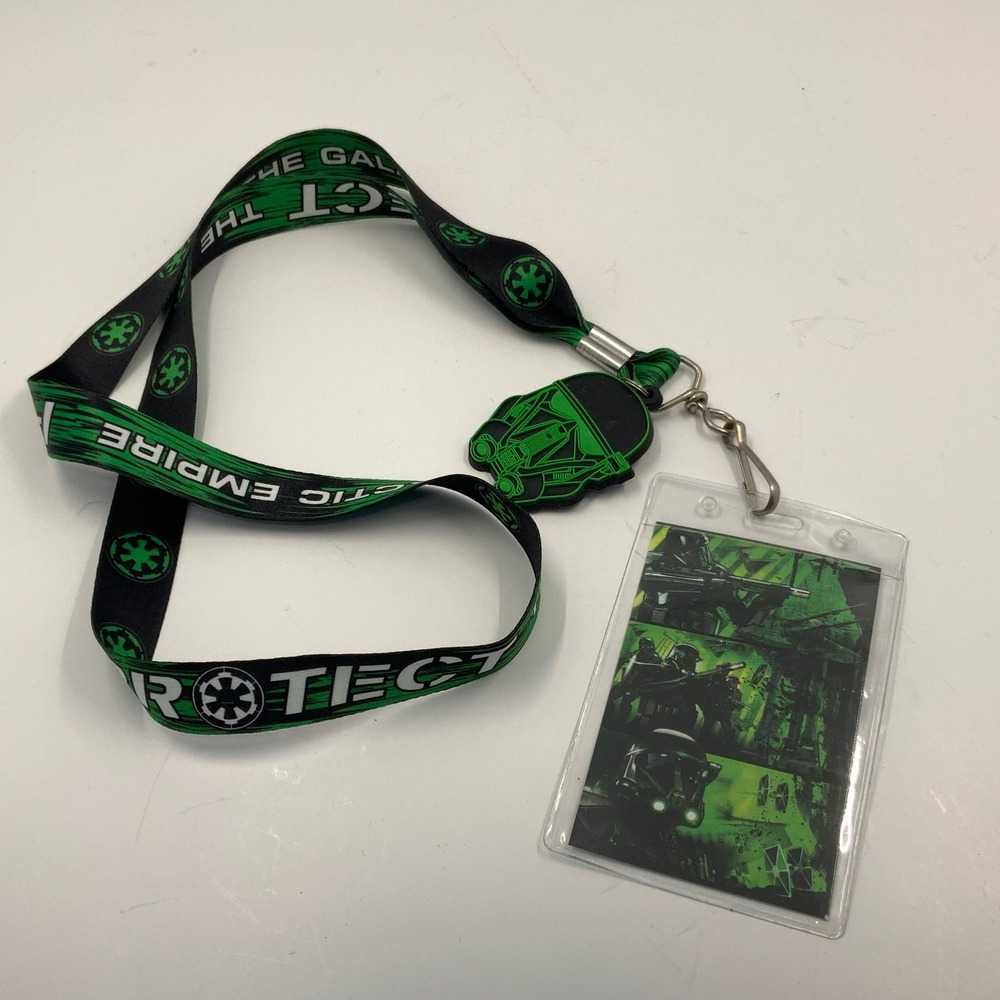 Star Wars Galactic Empire Death Trooper Lanyard Polyester Green Black OS‎ 2018